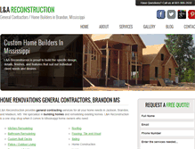 Tablet Screenshot of landareconstruction.com